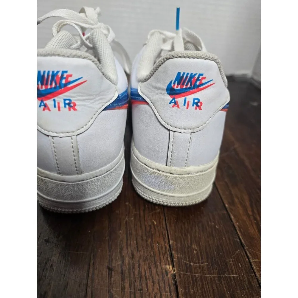 Nike Air Force 1 Low 3D Glasses White Blue 6Y